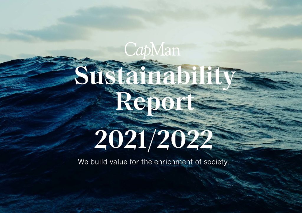 CapMan on julkaissut vastuullisuusraporttinsa 2021/2022